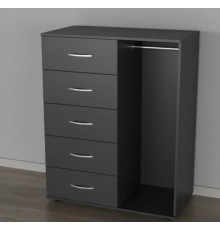 Комод 13 с ящиками (120х95х50 см.) Антрацит Алмаз Мебель