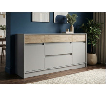 Комод з тумбами Стайл-1600 Білий / Бетон Еверест