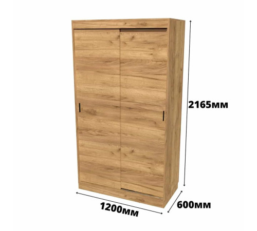 Шкаф Купе 2-х дверный Соната-1200 Крафт золотой Эверест