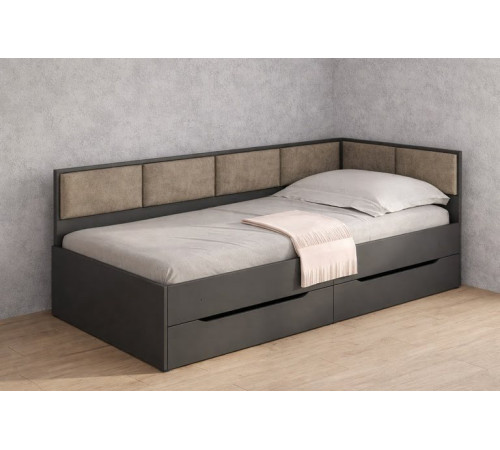 Детская кровать Соня-4 90×200 см с мягкими велюровыми боками